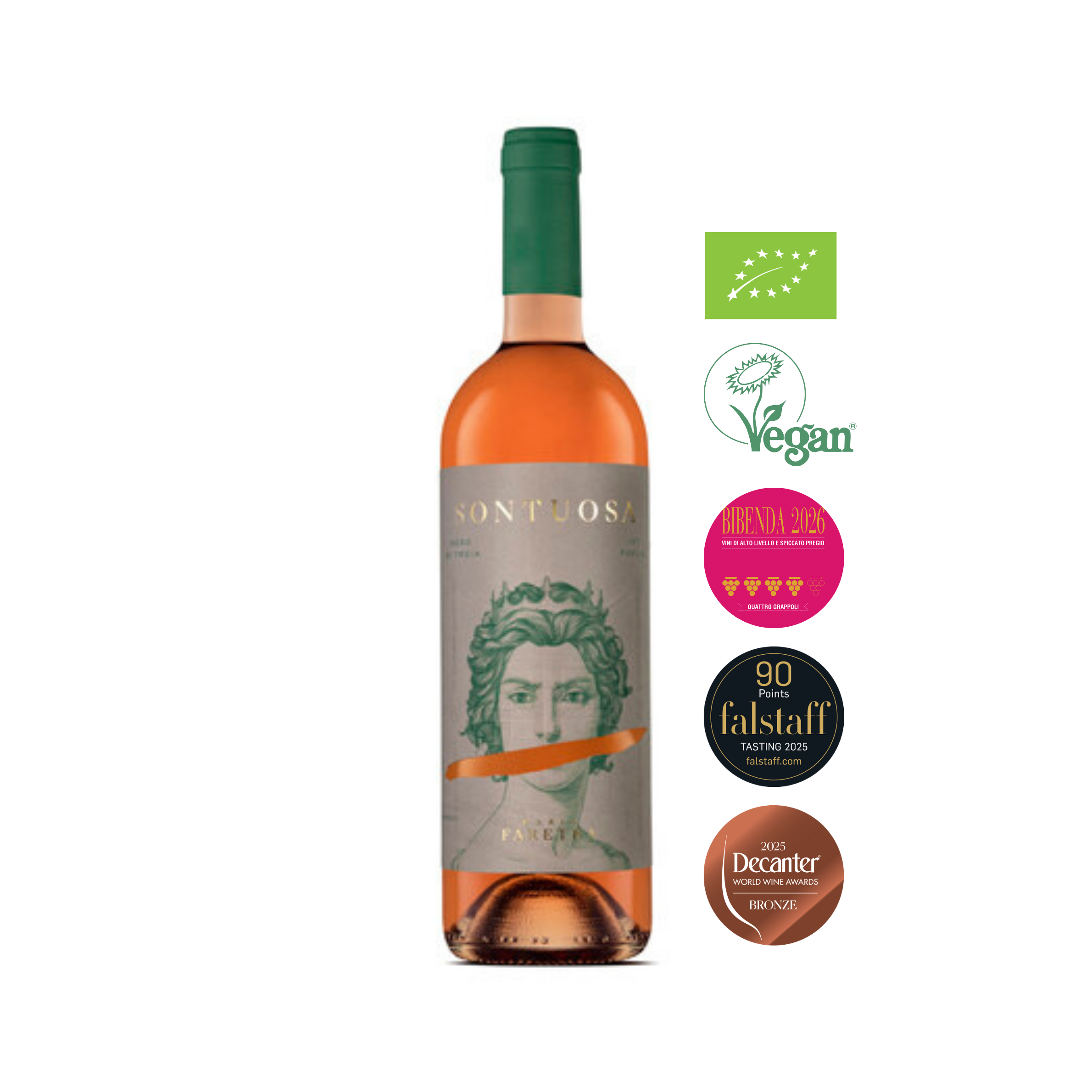 Italian rosato, rose wine from Puglia, vegan and organic